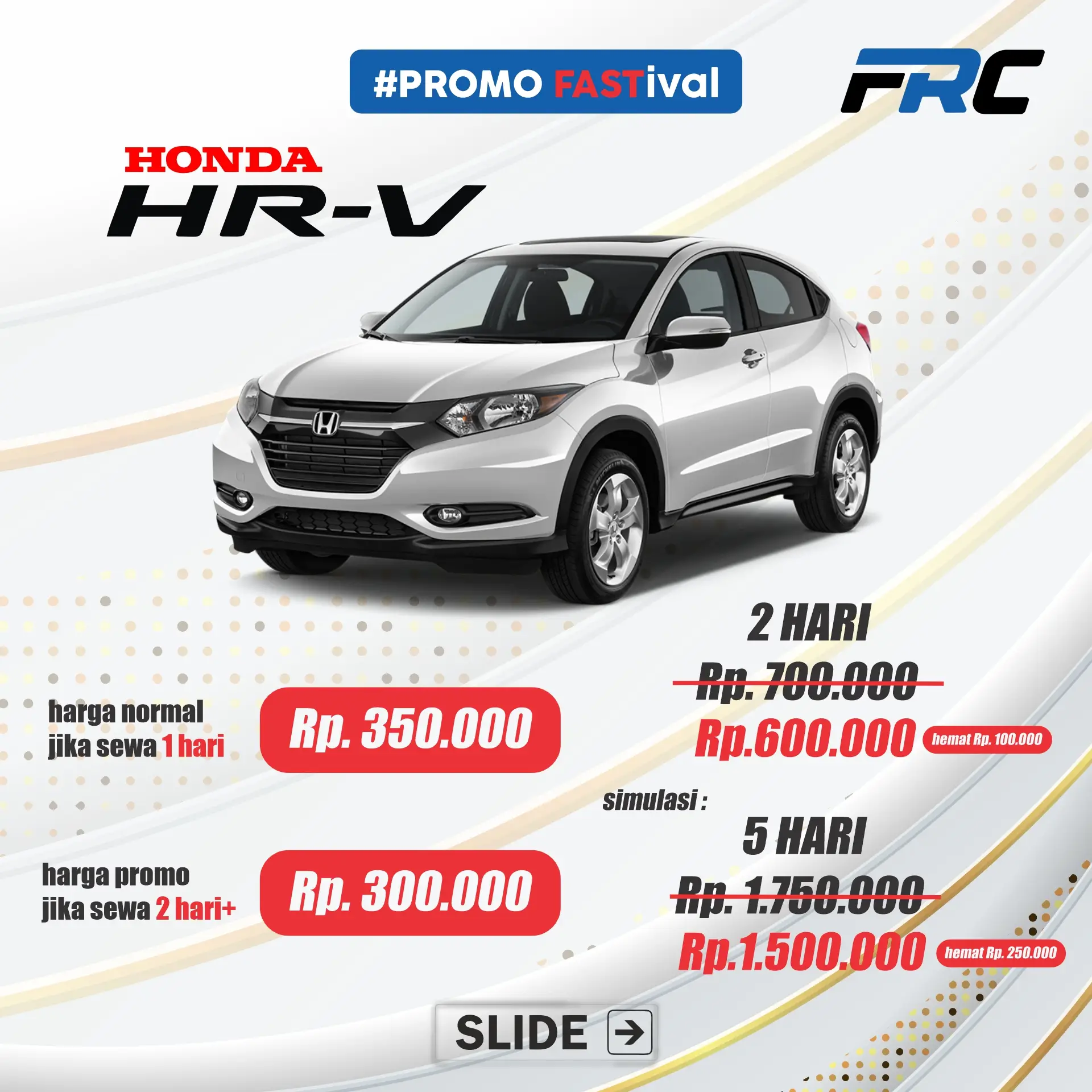 pricelist promo 2 hari hrv
