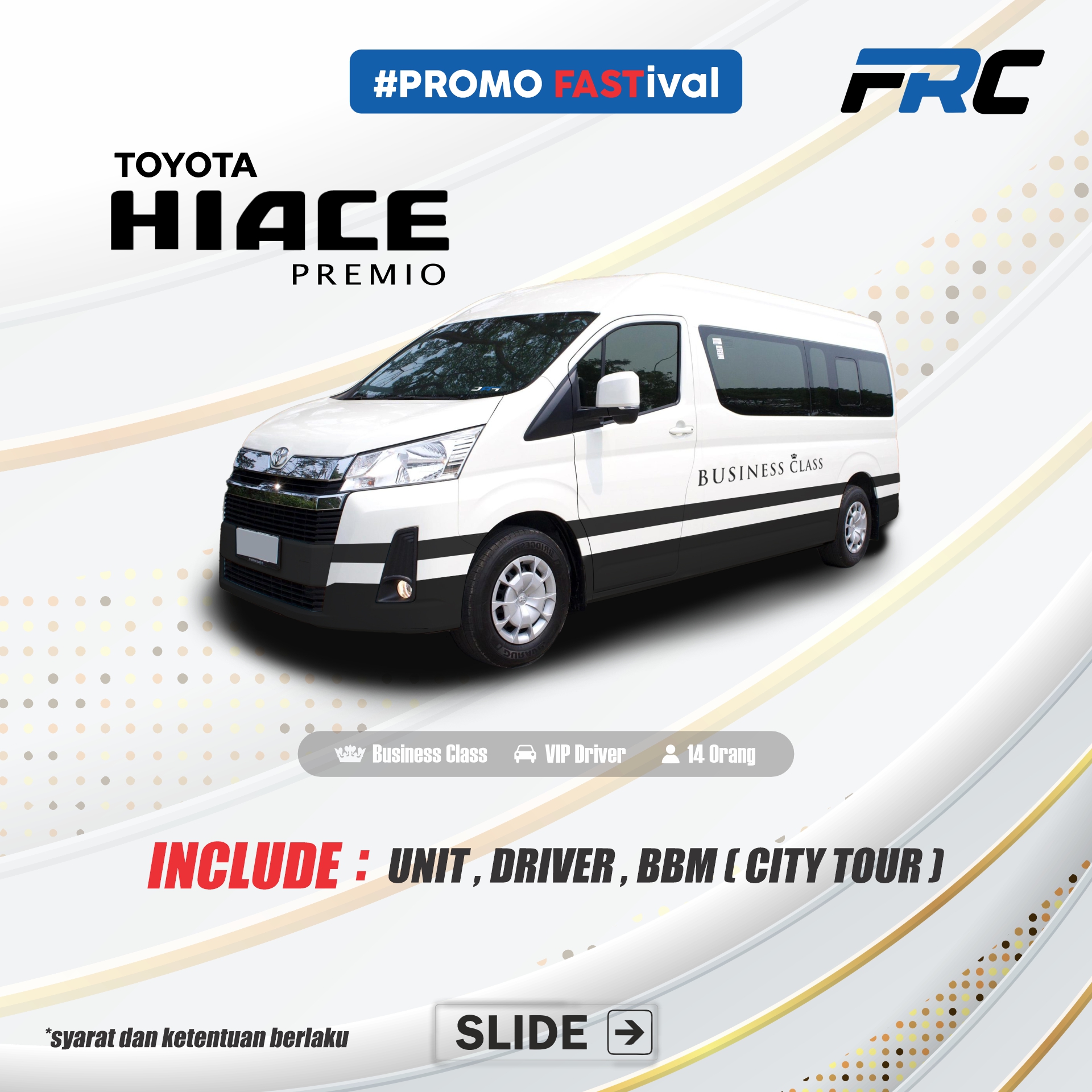 pricelist promo 2 hari premio business