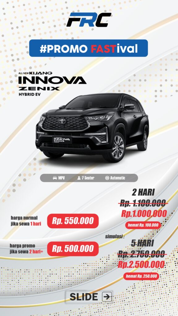 pricelist promo 2 hari zenix